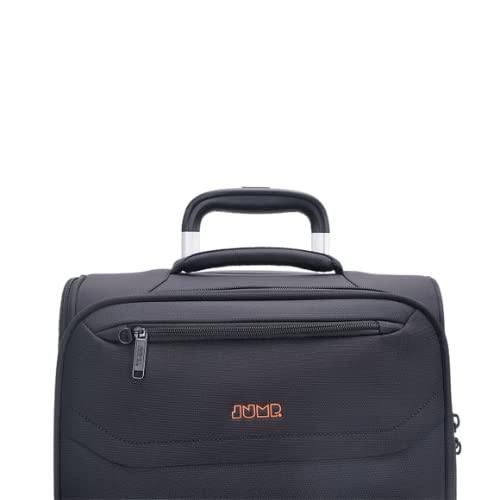Moorea 2 MX02 Black Cabin-55cm Expandable Softsided 8 Wheel Trolley Bag with TSA Lock