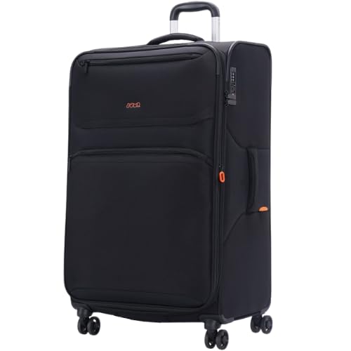 JUMP Moorea 2 MX05 Black-Large-76cm Expandable Softsided Luggage with 8 Wheels and TSA Lock