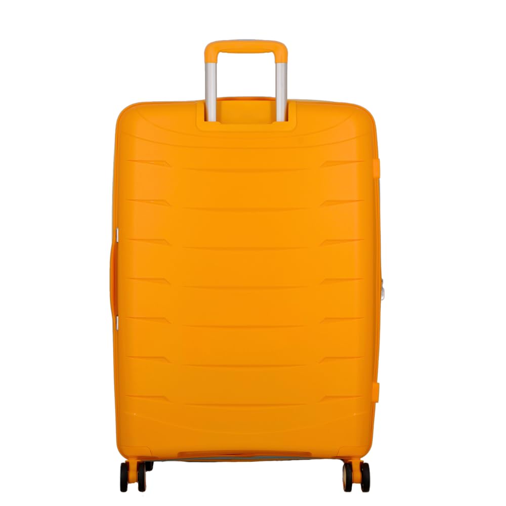 FURANO 2 Yellow-Set of 2- Large & Cabin-76,55 cm Expandable Hardsided 8 Wheel Luggage with TSA Lock