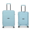 it luggage Momentous Sky Blue Set of 2-24 & 20 inches Cabin with Padded Laptop Section & Medium-Expandable Polypropylene Hardsided with TSA Lock 8 Wheel Trolley Bag