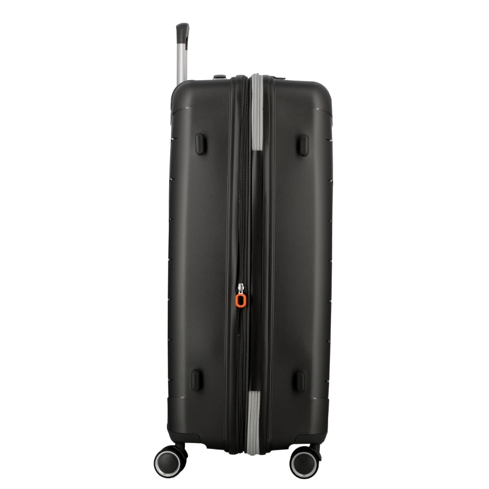 JUMP FURANO 2 FU2028 Carbon Black-Large-76cm Expandable Hardsided 8 Wheel Luggage with TSA Lock