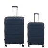 it luggage EcoTough Blue Set of 2- Large & Cabin-28 & 20 inches Expandable Eco-Friendly Polypropylene Hardsided with TSA Lock & Wet Pouch Inside 8 Wheel Trolley Bag