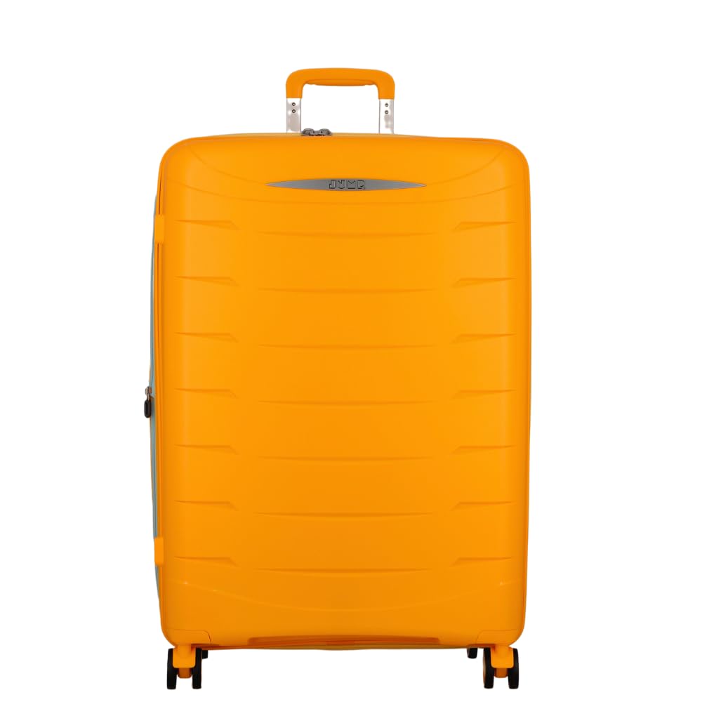 FURANO 2 Yellow-Set of 2- Large & Cabin-76,55 cm Expandable Hardsided 8 Wheel Luggage with TSA Lock