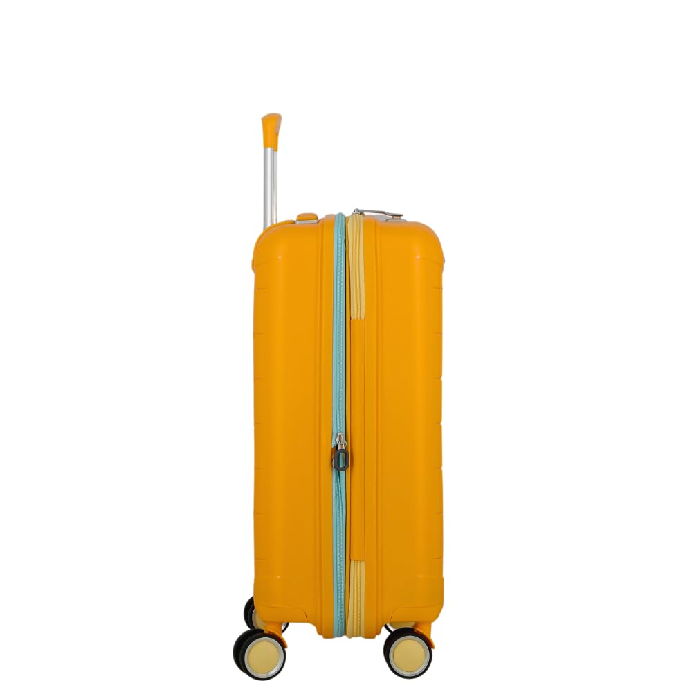 JUMP FURANO2 FU2020 Yellow-Cabin-55cm Expandable Hardsided 8 Wheel Luggage with TSA Lock