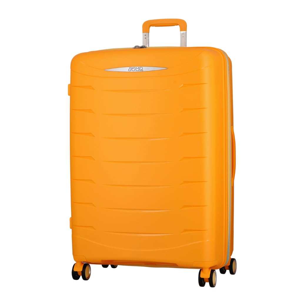 FURANO 2 Yellow-Set of 2- Large & Cabin-76,55 cm Expandable Hardsided 8 Wheel Luggage with TSA Lock