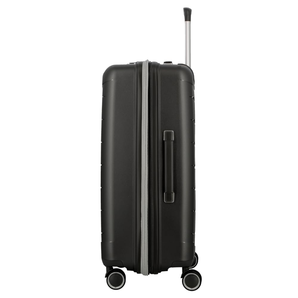 JUMP FURANO 2 Set of 2-Carbon Black-Medium & Cabin-66, 55cm Expandable Hardsided 8 Wheel Luggage with TSA Lock