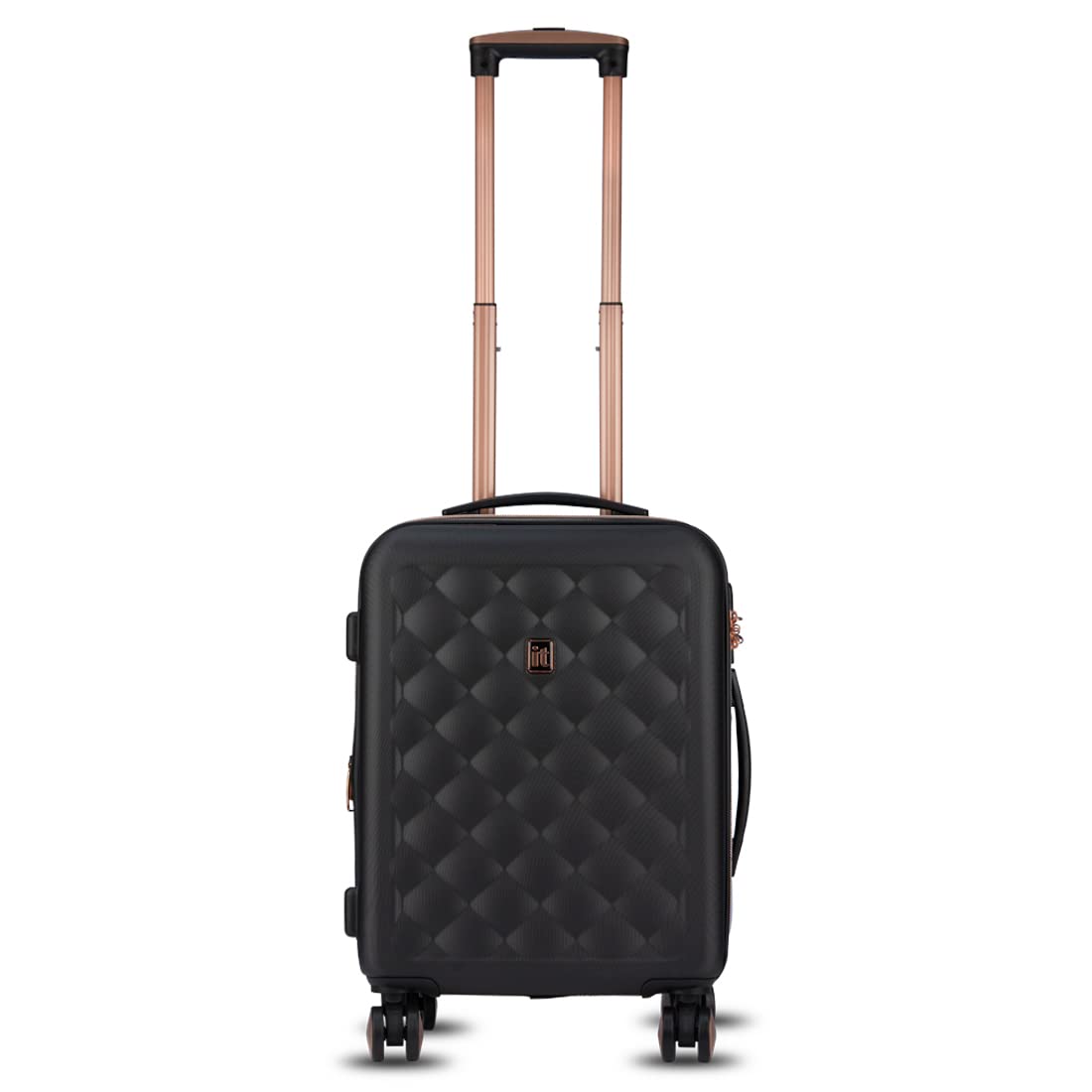 it luggage Fashionista Black Cabin-20 inches Expandable Hardsided with TSA Lock & Wet Pouch Inside 8 Wheel Trolley Bag