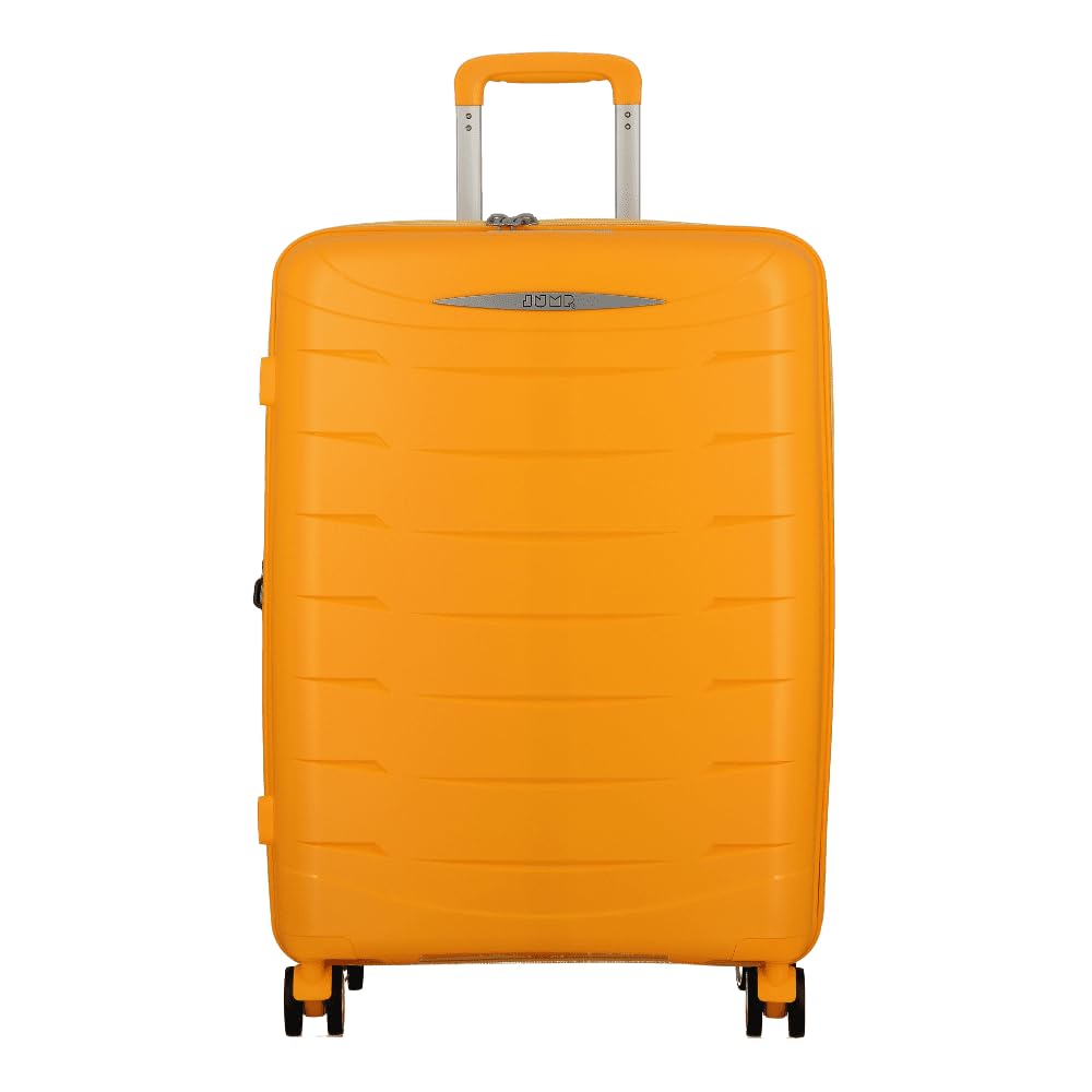 FURANO 2 Set of 2- Yellow-Medium & Cabin-66, 55cm Expandable Hardsided 8 Wheel Luggage with TSA Lock