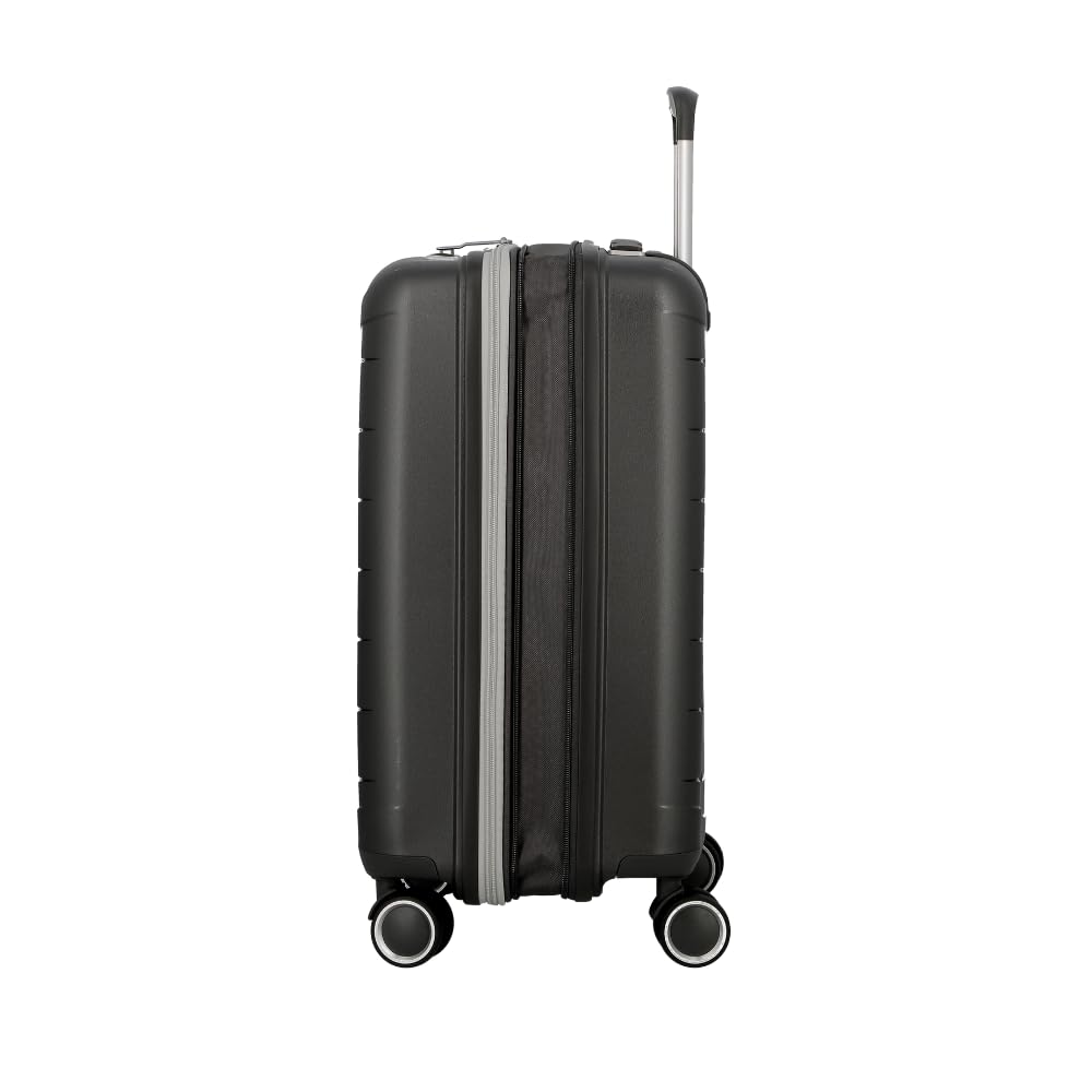 JUMP FURANO2 FU2020 Carbon Black-Cabin-55cm Expandable Hardsided 8 Wheel Luggage with TSA Lock