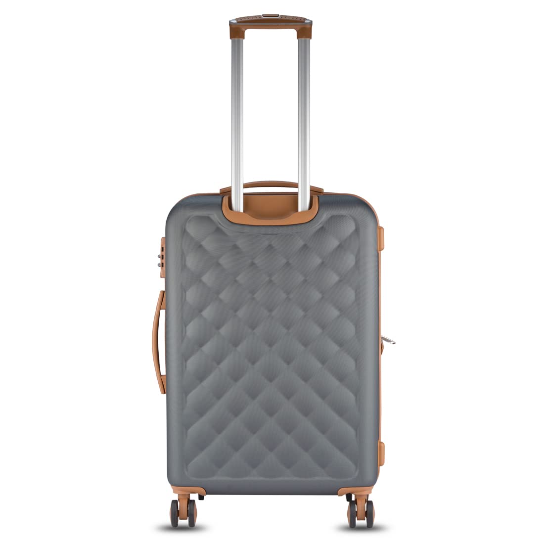 it luggage Fashionista-Charcoal Grey- Medium-68 cm Expandable Hardsided with TSA Lock & Wet Pouch Inside 8 Wheel Trolley