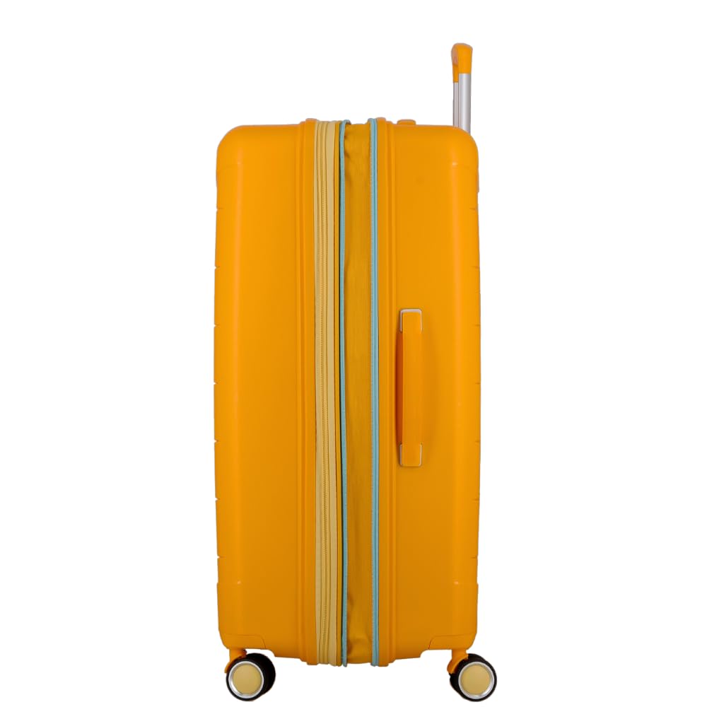 JUMP FURANO 2 FU2028 Yellow-Large & Medium-76, 66cm Expandable Hardsided 8 Wheel Luggage with TSA Lock