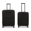 it luggage Momentous Black Set of 2-Large & Medium-28 & 24 inches Expandable Polypropylene Hardsided with TSA Lock & Wet Pouch Inside 8 Wheel Trolley Bag