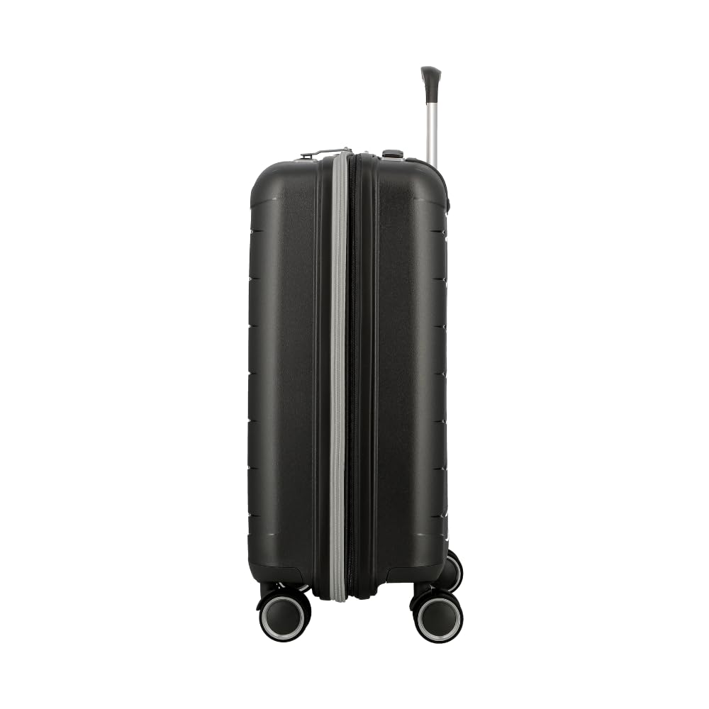 JUMP FURANO 2 Carbon Black-Large & Medium-76, 66cm Expandable Hardsided 8 Wheel Luggage with TSA Lock