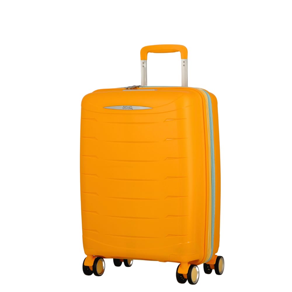 JUMP FURANO2 FU2020 Yellow-Cabin-55cm Expandable Hardsided 8 Wheel Luggage with TSA Lock
