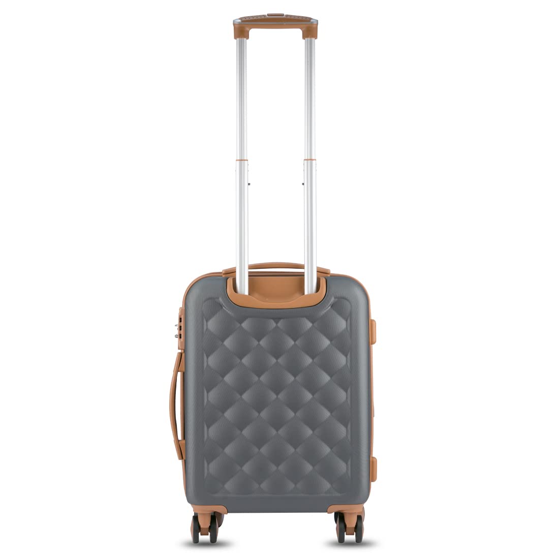 it luggage Fashionista Charcoal Grey Cabin-54 cm Hardsided ABS Suitcase Expandable with Wet Pouch Inside & TSA Lock 8 Wheel Trolley Bag
