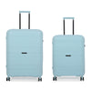 it luggage Momentous Sky Blue Set of 2-Large & Medium-28 & 24 inches Expandable Polypropylene Hardsided with TSA Lock 8 Wheel Trolley Bag