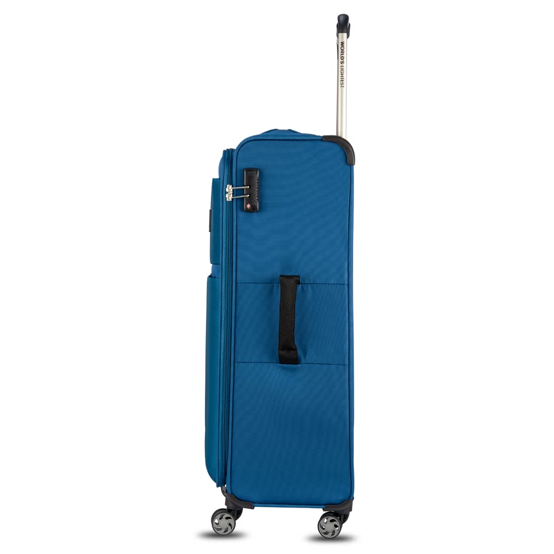 it luggage| World's Lightest Bag| Debonair-Two Tone Blue-Set of 2-Medium & Cabin-70cm & 54cm-Softsided- Fashion Luggage Suitcase |Lightweight Travel Bag|8 Wheel Trolley Bag