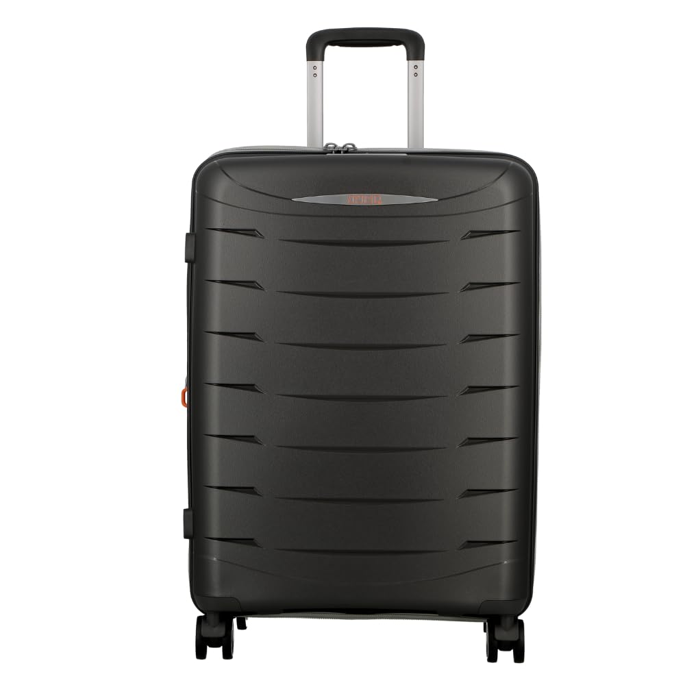 JUMP FURANO 2 Set of 2-Carbon Black-Medium & Cabin-66, 55cm Expandable Hardsided 8 Wheel Luggage with TSA Lock