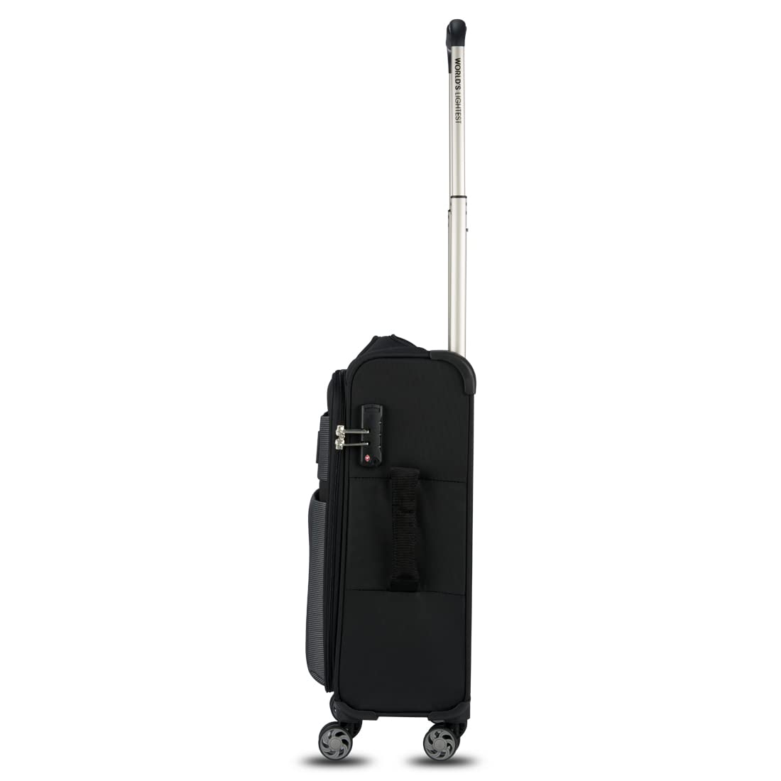 it luggage Polyester| World's Lightest Bag | Debonair-Small-Black-54Cm| Softsided| Cabin luggage | 8 Spinner Wheel Trolley Bag