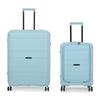 it luggage Momentous Sky Blue Set of 2-28 & 20 inches Cabin with Padded Laptop Section Large-Expandable Polypropylene Hardsided with TSA Lock 8 Wheel Trolley Bag