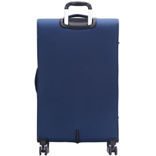 JUMP Moorea 2 MX05 Navy Blue-Large-76cm Expandable Softsided Luggage with 8 Wheels and TSA Lock