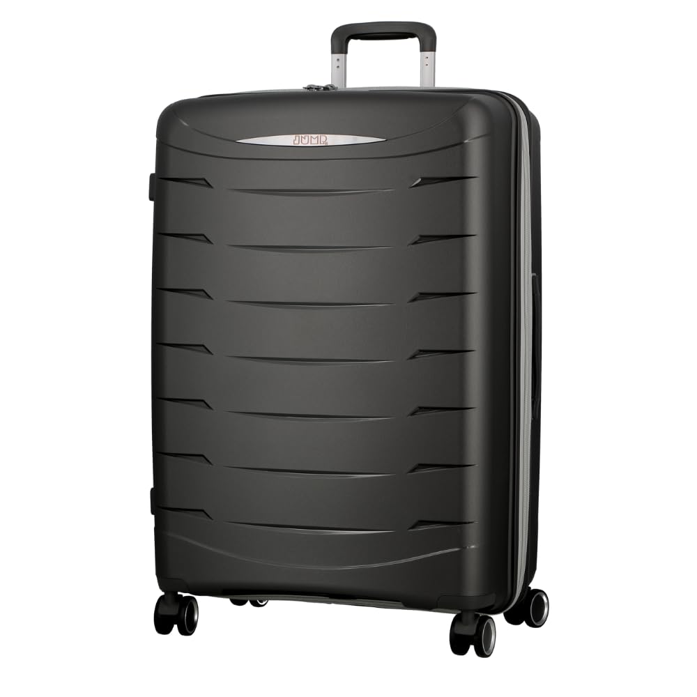 JUMP FURANO 2 FU2028 Carbon Black-Large-76cm Expandable Hardsided 8 Wheel Luggage with TSA Lock