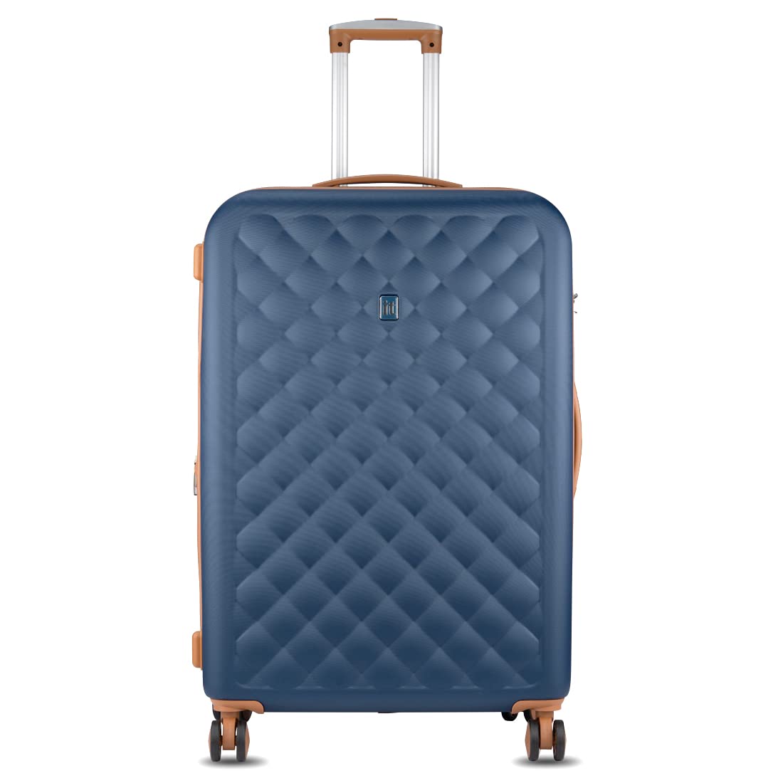 it luggage Fashionista Blue Set of 2-Large & Cabin-28 & 20 inches Expandable Hardsided with TSA Lock & Wet Pouch Inside 8 Wheel Trolley Bag