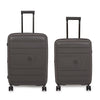 it luggage EcoTough Metal Grey Set of 2- Medium & Cabin-24 & 20 inches Expandable Eco-Friendly Polypropylene Hardsided with TSA Lock & Wet Pouch Inside 8 Wheel Trolley Bag