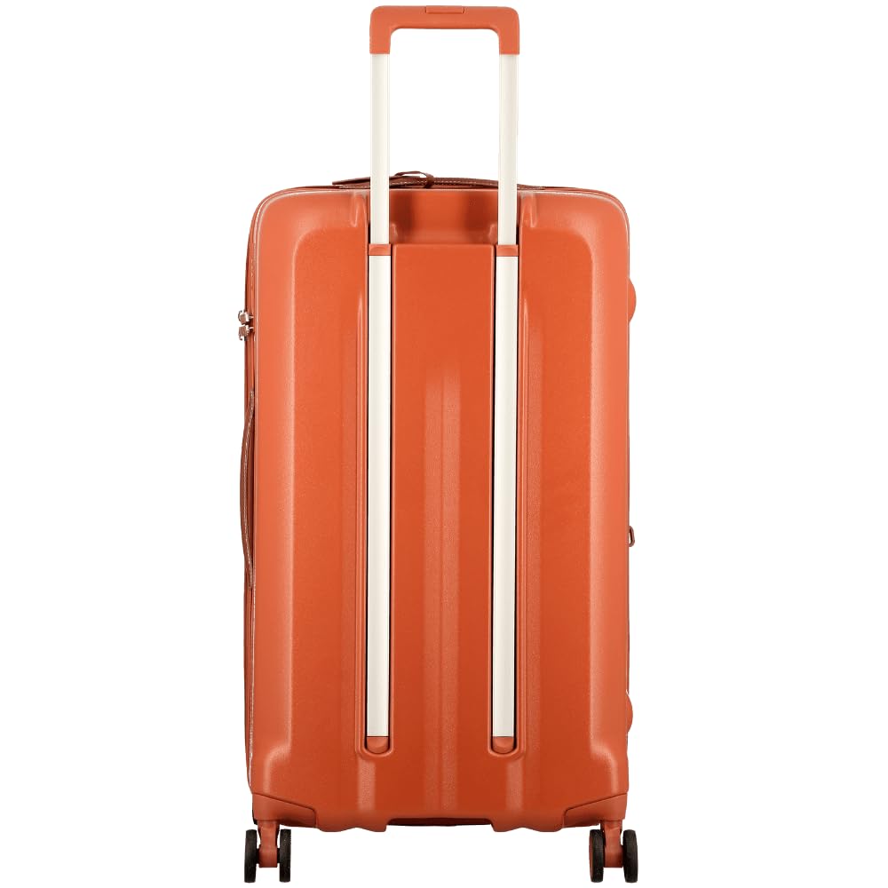 JUMP Uppsala Rigid-Terracota-Extra Large-72cm Expandable Hardsided 8 Wheel Cargo Luggage with TSA Lock, Anti-Theft Zipper, Name Tag and Luggage Cover