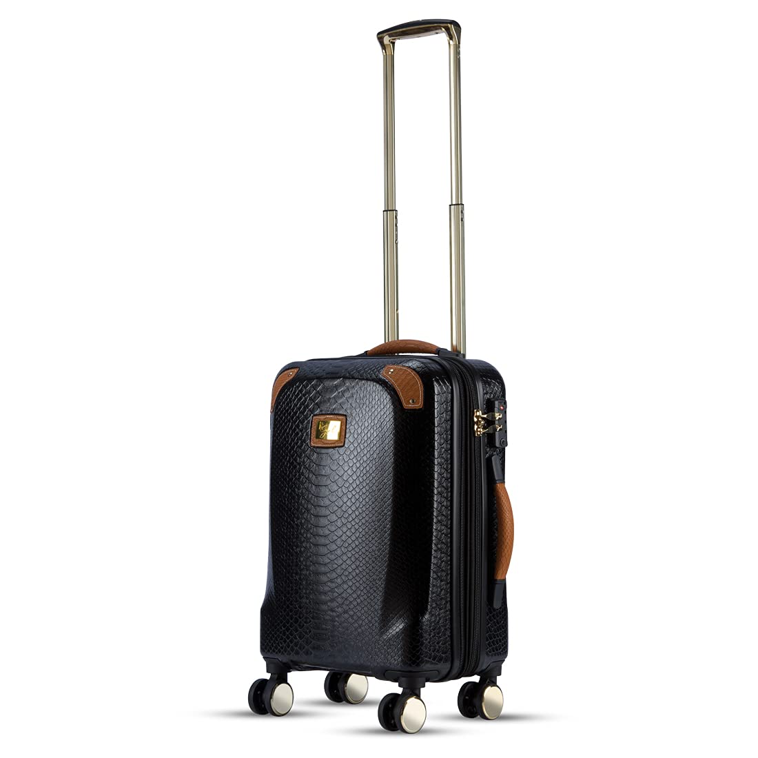 it luggage Resolute-Black- Cabin- 20 inches Expandable Hardsided 8 Wheel Luggage Trolley Small Suitcase Carry-on luggage-55.5cm with TSA Lock
