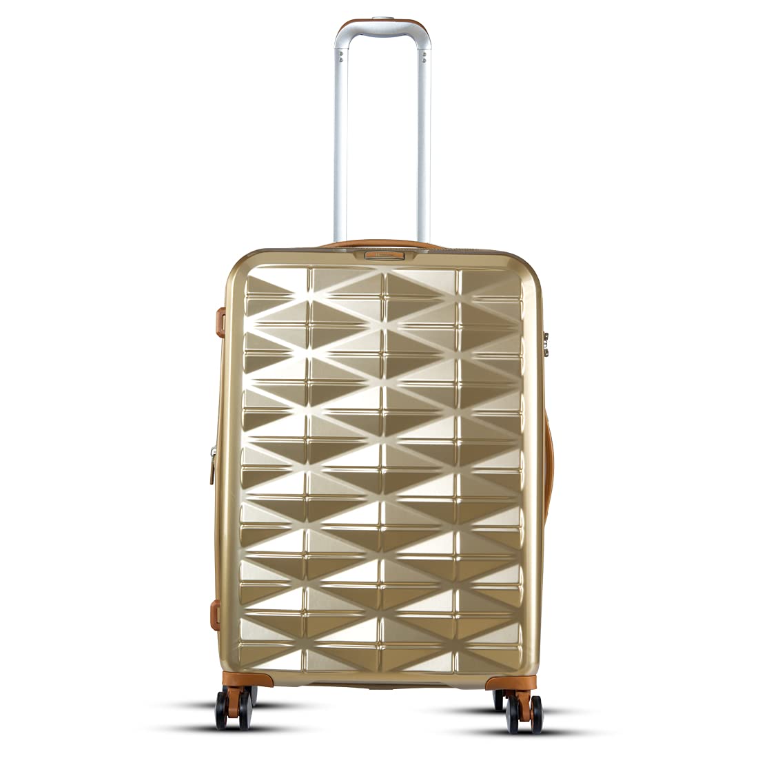 it luggage Certify Golden Medium-24 inches Expandable PC Hardsided with TSA Lock 8 Wheel Trolley Bag