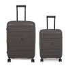 it luggage EcoTough Metal Grey Set of 2- Large & Cabin-28 & 20 inches Expandable Eco-Friendly Polypropylene Hardsided with TSA Lock & Wet Pouch Inside 8 Wheel Trolley Bag