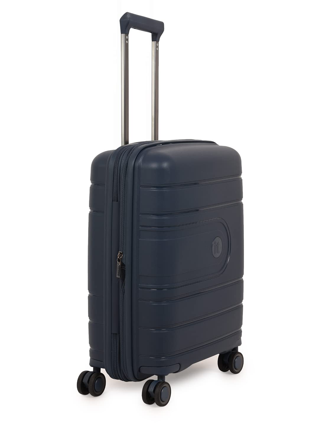 it luggage Eco Tough Blue Cabin-20 inches Expandable Eco-Friendly Polypropylene Hardsided with TSA Lock & Wet Pouch Inside 8 Wheel Trolley Bag