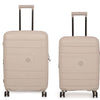 it luggage Eco Tough Beige Set of 2-Medium & Cabin-24 & 20 inches Expandable Eco-Friendly Polypropylene Hardsided with TSA Lock & Wet Pouch Inside 8 Wheel Trolley Bag