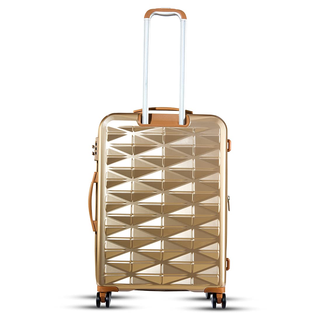 it luggage Certify Golden Medium-24 inches Expandable PC Hardsided with TSA Lock 8 Wheel Trolley Bag