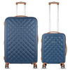 it luggage Fashionista Blue Set of 2-Large & Cabin-28 & 20 inches Expandable Hardsided with TSA Lock & Wet Pouch Inside 8 Wheel Trolley Bag