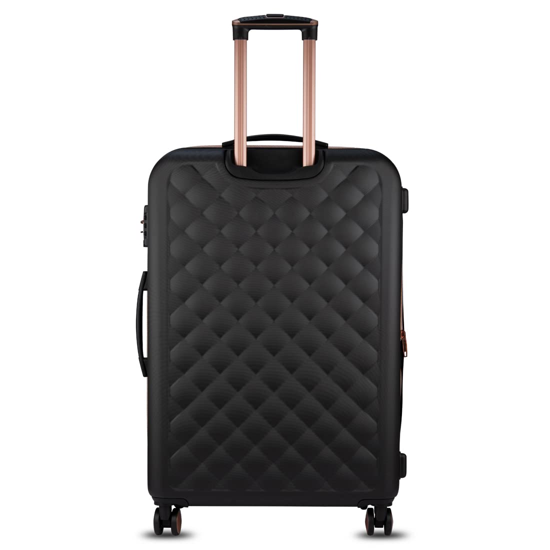 it luggage Fashionista Black Large-28 inches Expandable Hardsided with TSA Lock & Wet Pouch Inside 8 Wheel Trolley Bag