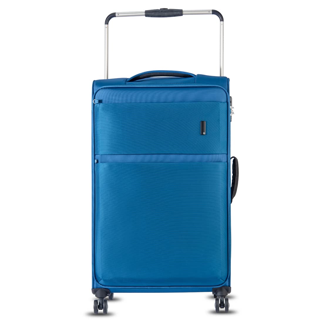 it luggage World's Lightest Bag 80 Cm Large Polyester Soft-Sided 8 Spinner Trolley Bag (Two Tone Blue)