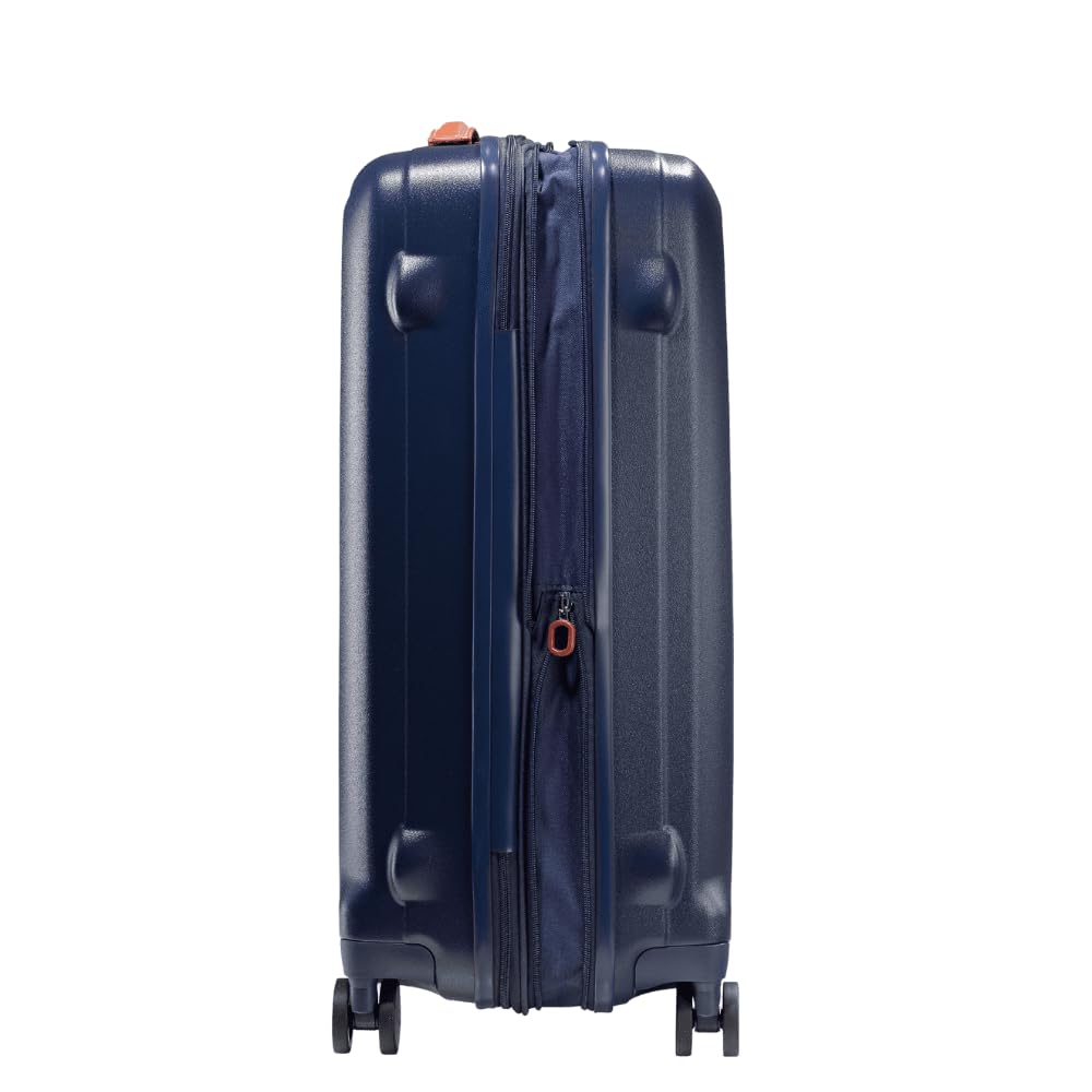 Uppsala Rigid-Navy Blue-Set of 2- Large & Medium -76,69 cm Expandable Hardsided 8 Wheel Luggage with TSA Lock, Anti-Theft Zipper, Name Tag and Luggage Cover