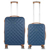 it luggage Fashionista Blue Set of 2-Medium & Cabin-24 & 20 inches Expandable Hardsided with TSA Lock & Wet Pouch Inside 8 Wheel Trolley Bag