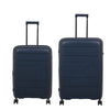 it luggage EcoTough Blue Set of 2-Large & Medium-28 & 24 inches Expandable Eco-Friendly Polypropylene Hardsided with TSA Lock & Wet Pouch Inside 8 Wheel Trolley Bag