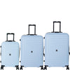it luggage-Convolved-Blue Sky-Set of 3-Large,Medium & Small-28,24 & 20 inches-Expandable Hardsided Suitcase Travel Bag 8 Wheel Trolley Bag with Wet Pouch & TSA Lock