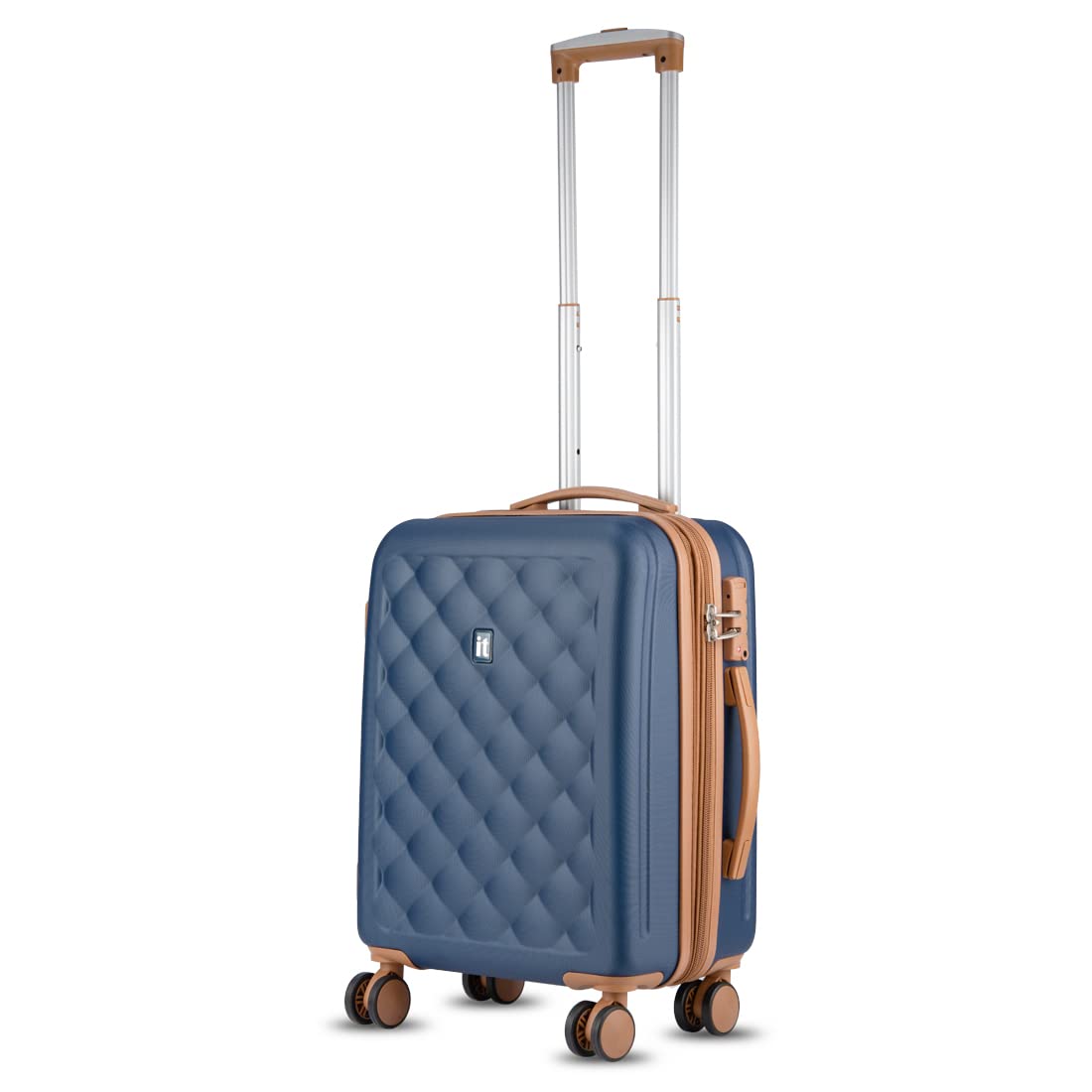 it luggage Fashionista Blue Cabin- 20 inches Expandable Hardsided with TSA Lock & Wet Pouch Inside 8 Wheel Trolley Bag