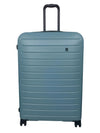 it luggage Legion Smoke Blue- Large -80 cms Expandable Hardsided 8 Wheel Trolley Luggage with TSA Lock