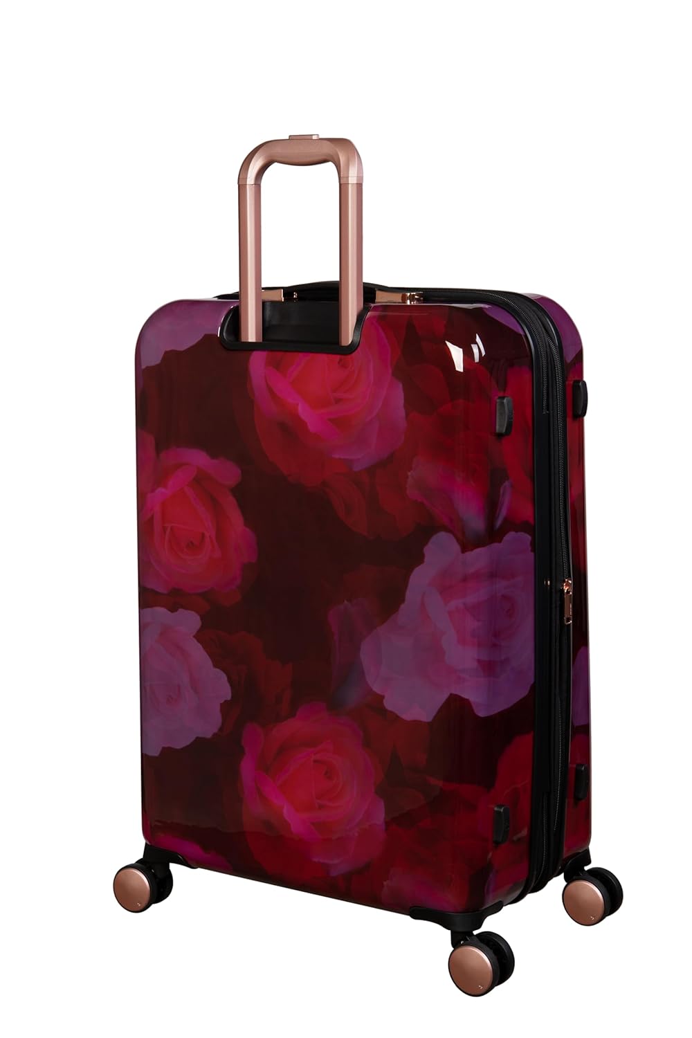 it luggage-Sheen- Maxy Rose Red-Set of 3-Large, Medium & Small-28,24 & 20 inches-CABI & Check-in Luggage-Expandable-Fashion Luggage-Hardsided-PC-with TSA Lock-8 Wheel Trolley Bag