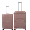it luggage-Quintessential-Brown- Set of 2-Medium & Cabin-24, 20 inches Expandable Hard Case Beautiful Interior with Wet Pouch Carry-on & Check-in Luggage 8 Wheel Trolley Bag
