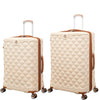 it luggage Indulging Cream -Set of 2-Large & Medium-28 & 24 inches Expandable Check-in Luggage Hard Case Beautiful Interior 8 Wheel Trolley Bag