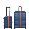 it luggage Intertide Blue Set of 2-Large & Cabin-28 & 20 inches Expandable Polycarbonate Hard Case Carry-on & Check-in Luggage TSA Lock 8 Wheel Trolley Bag Water Proof Interior Pocket