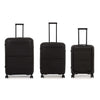 it luggage Momentous Black Set of 3-20,24,28 inches Cabin with Padded Laptop Section, Medium & Large Expandable Polypropylene with TSA Lock & Wet Pouch Inside 8 Wheel Trolley Bag
