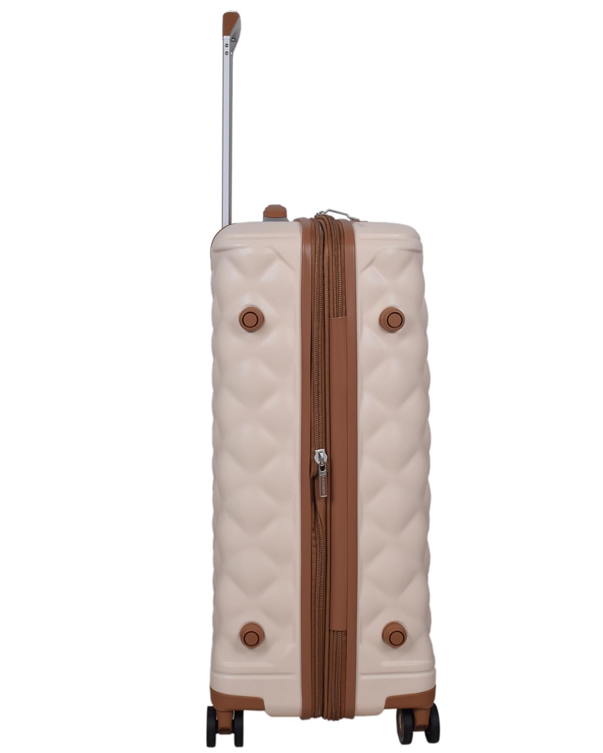 it luggage-Indulging-Cream-24 inches-Medium-Expandable Hard Case Beautiful Interior Check-in Luggage 8 Wheel Trolley Bag